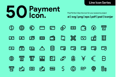 50 Payment icon Line