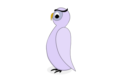 Owl bird character vector