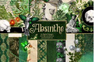 Absinthe Digital Scrapbook Kit