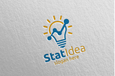 Stat Idea Marketing Financial Advisor Logo Design 16