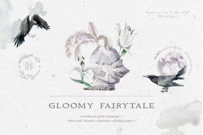 Gloomy fairytale graphic collection