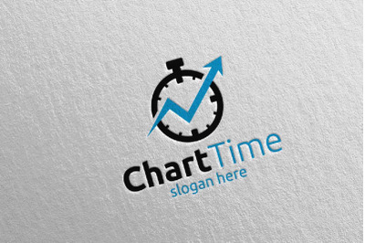 Chart Time Marketing Financial Advisor Logo Design 18