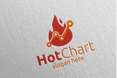 Hot Chart Marketing Financial Advisor Logo Design 19