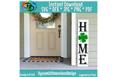 Porch Sign svg, St. Patricks Day SVG, Shamrock svg, Porch Saying, Tall