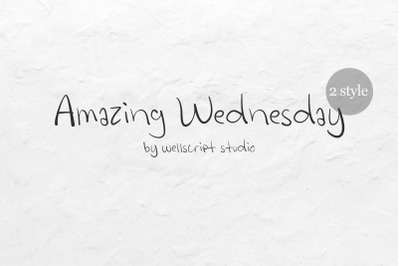 Amazing Wednesday - Handwritten Font