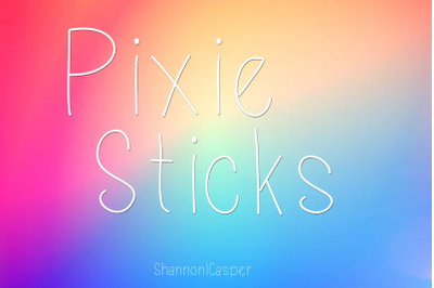 Pixie Sticks Thin Country Font
