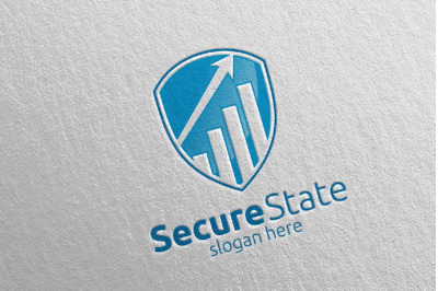 Secure Marketing Financial Advisor Logo Design 31