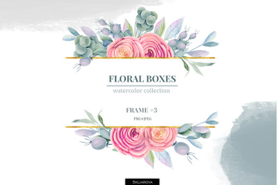 Floral boxes collection. Frame #3