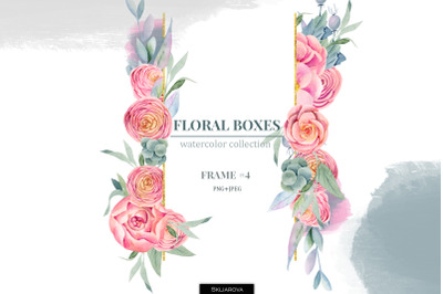 Floral boxes collection. Frame #4