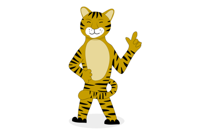 Tiger character cartoon