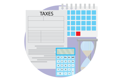 Tax day icon