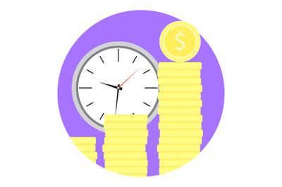 Time money icon