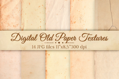 Old paper background Digital paper Vintage paper texture