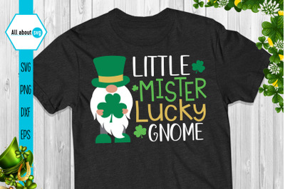 Little Mister Lucky Gnome Svg
