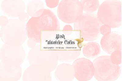 Blush Pink Watercolor Circles