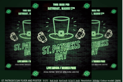 St. Patrick&#039;s Day Flyer And Poster