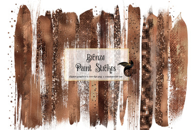 Bronze Brush Strokes Clipart