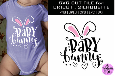 Baby bunny svg, easter shirt svg