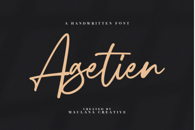 Agetien - Handwritten Font