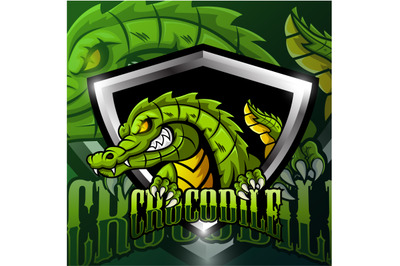 Crocodile sport mascot logo design