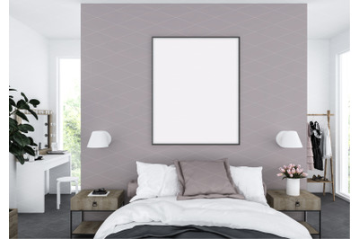 Interior scene - artwork background - frame mockup