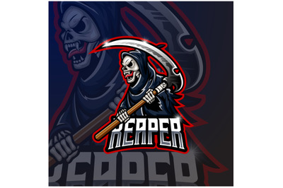 Skull ripper logo mascot design