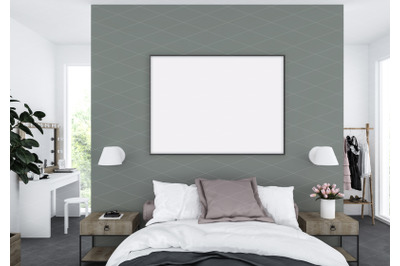 Interior scene - artwork background - frame mockup