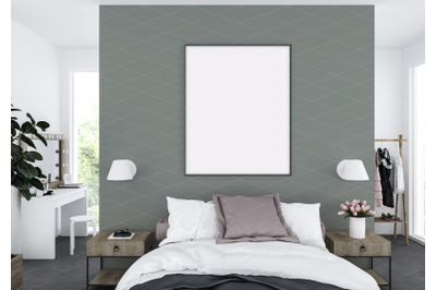 Interior scene - artwork background - frame mockup