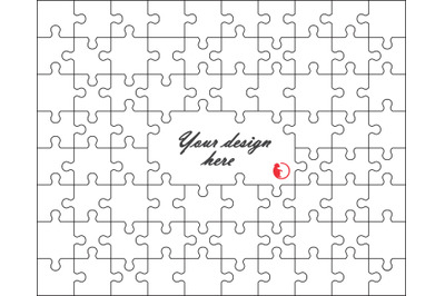 Jigsaw design, White puzzle svg cut file, Instant download