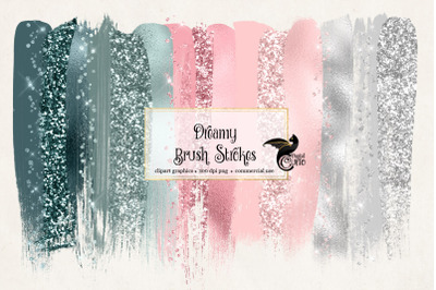 Dreamy Brush Strokes Clipart