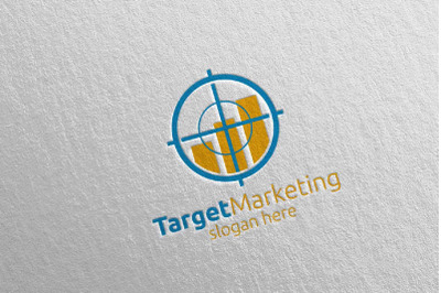 Target Marketing Financial Advisor Logo Design 49