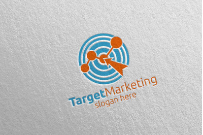 Target Marketing Financial Advisor Logo Design 50