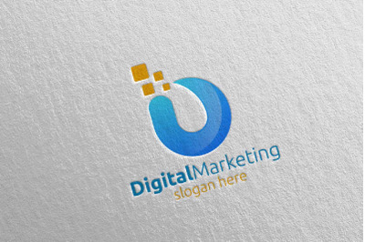 Digital Marketing Financial Advisor Logo Design 52