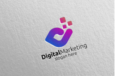 Digital Marketing Financial Advisor Logo Design 53