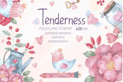Tenderness watercolor set