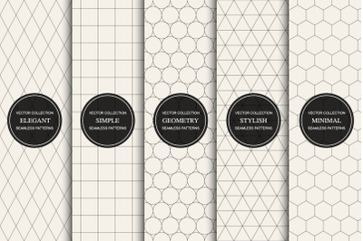 Simple geometric seamless patterns