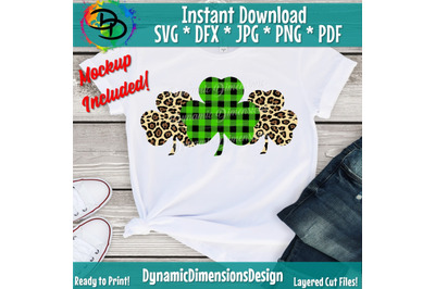 St. Patrick&#039;s Svg, St. patrick&#039;s day Shirt, Plaid Shamrock, Irish svg,