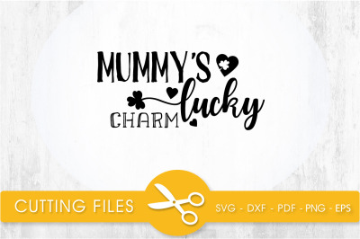 mummy&#039;s lucky charm svg cutting file, svg, dxf, pdf, eps
