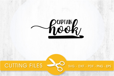 captain hook svg cutting file, svg, dxf, pdf, eps