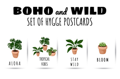 Boho and Wild Postcards