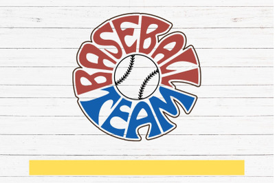 Baseball team SVG cut file, Typography design