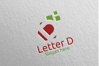 Letter D Digital Marketing Financial Logo 67