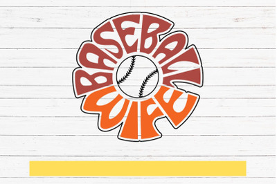 Baseball wife SVG cut file, Typography design