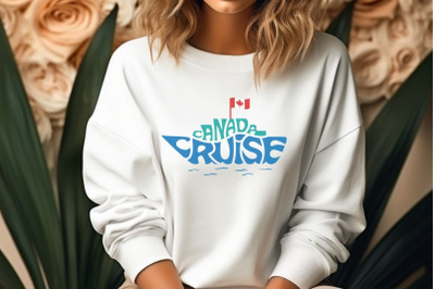 Canada cruise word art Svg cut file