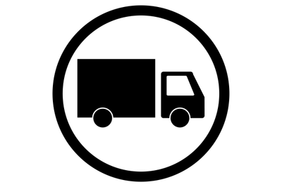 Lorry delivery icon