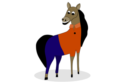 Cartoon horse vector