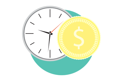 Time and money icon