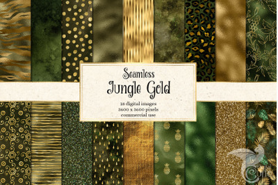 Jungle Gold Digital Paper