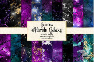 Marble Galaxy Digital Paper