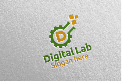 Digital Lab Letter D Digital Marketing Logo 82